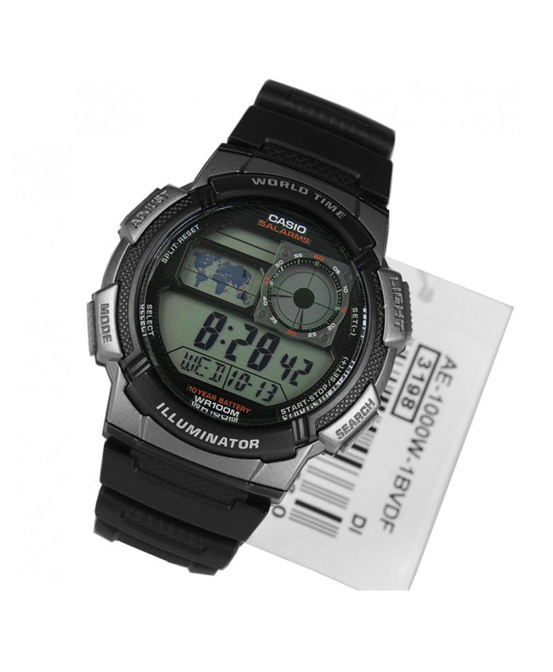 Reloj Casio AE-1000W-1BVDF Hombres Original Merovikingo