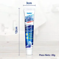 medidas del contenedor de la crema Wart