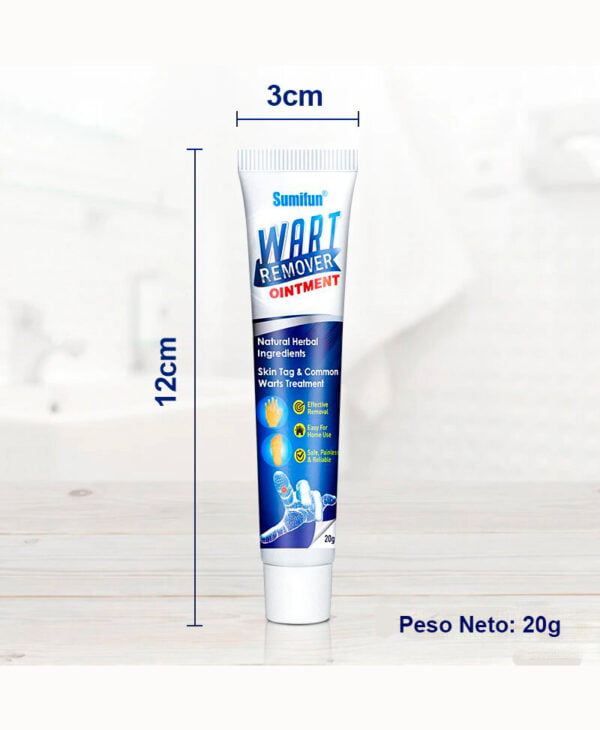 medidas del contenedor de la crema Wart