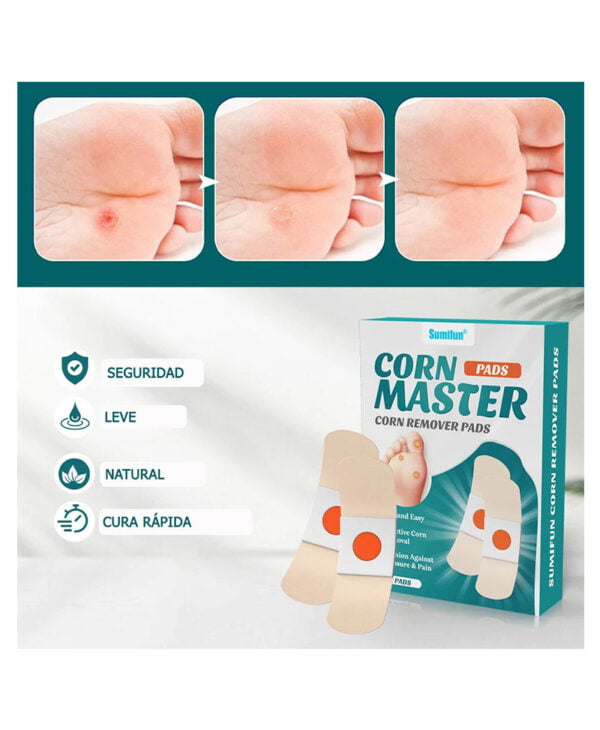 a corn remover pads and a box