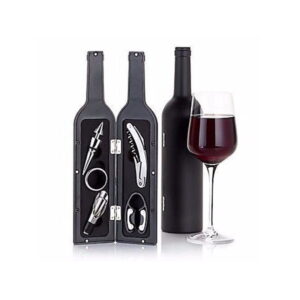 Set para Vino 5 Piezas Forma de Botella